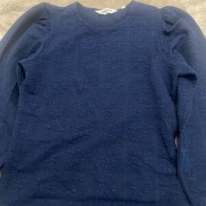 Naf Naf Blue Flower Long Sleeve